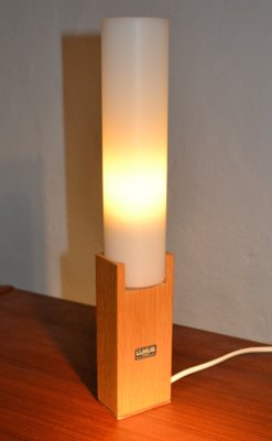 Mid-Century Oak Table Lamp by Uno & Östen Kristiansson for Luxus, 1960s-LS-183162