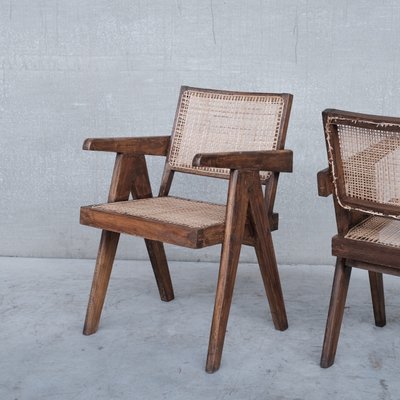 Mid-Century Office Armchairs by Pierre Jeanneret, Set of 2-JRP-1177407