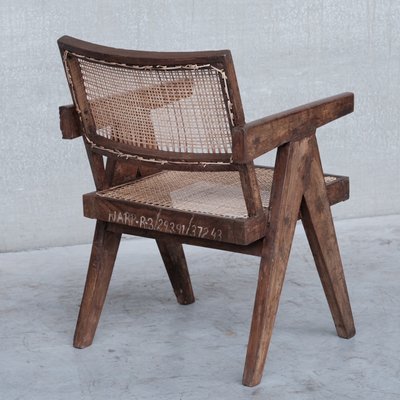 Mid-Century Office Cane Chair by Pierre Jeanneret-JRP-1160920