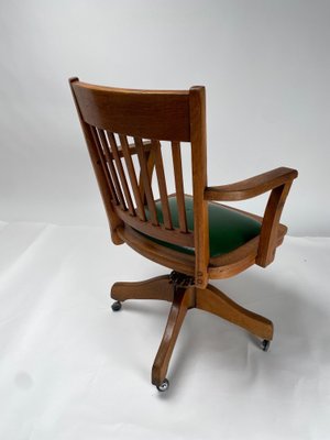 Mid-Century Office Chair in Wood, 1930s-KKZ-1814242