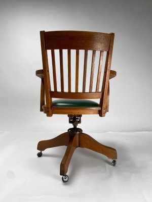 Mid-Century Office Chair in Wood, 1930s-KKZ-1814242