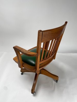 Mid-Century Office Chair in Wood, 1930s-KKZ-1814242