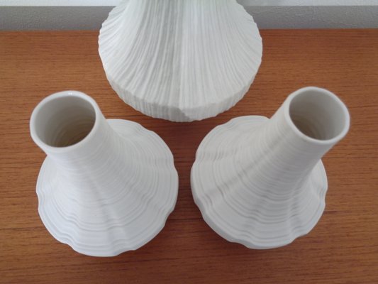 Mid-Century Op Art Vases from Heinrich, 1960s, Set of 3