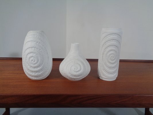 Mid-Century Op Art Vases from Royal KPM, 1960s, Set of 3-RDW-692154