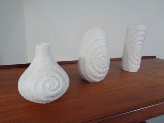 Mid-Century Op Art Vases from Royal KPM, 1960s, Set of 3