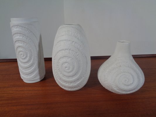 Mid-Century Op Art Vases from Royal KPM, 1960s, Set of 3-RDW-692154