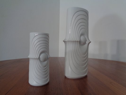 Mid-Century Op Art Vases from Royal KPM, 1960s, Set of 6