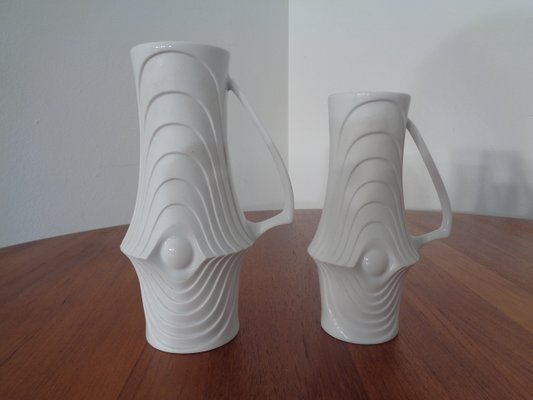 Mid-Century Op Art Vases from Royal KPM, 1960s, Set of 6