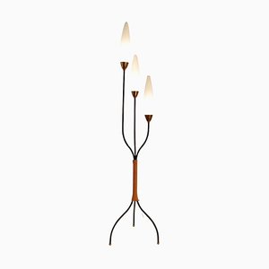 Mid-Century Opaline Floor Lamp, 1950s-JG-1813002