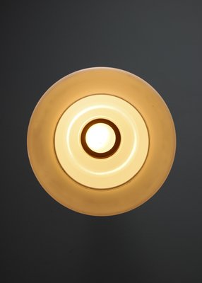 Mid-Century Opaline Glass & Brass Pendant Lamp-HGJ-599594