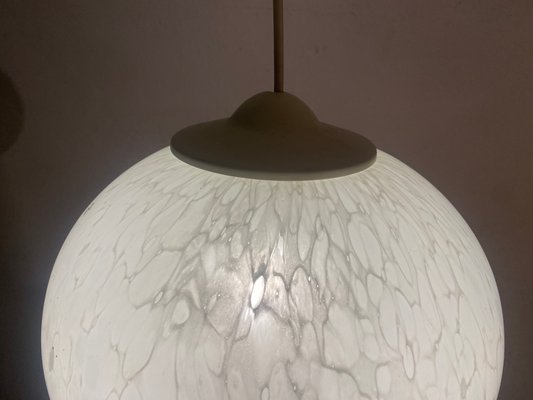 Mid-Century Opaline Glass Ceiling Lamp from Peill & Putzler, 1960s-PYR-674093