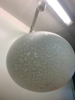 Mid-Century Opaline Glass Ceiling Lamp from Peill & Putzler, 1960s-PYR-674093