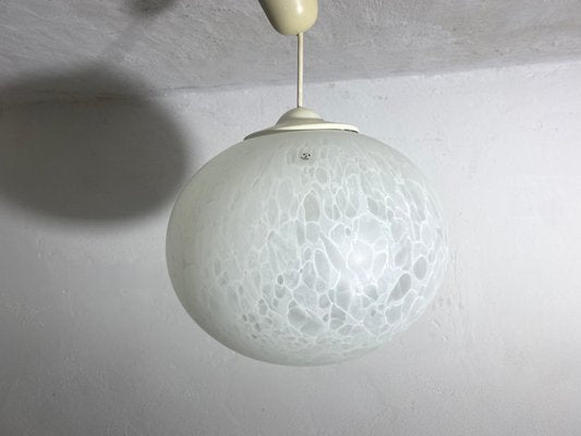 Mid-Century Opaline Glass Ceiling Lamp from Peill & Putzler, 1960s-PYR-674093