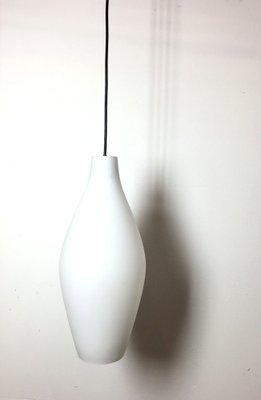 Mid-Century Opaline Glass Pendant Lamp, Italy, 1960s-FQG-1742738