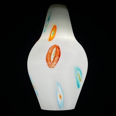 Mid-Century Opaline Murano Glass Pendant Lamp from Stilnovo, 1950s-WQC-1720909