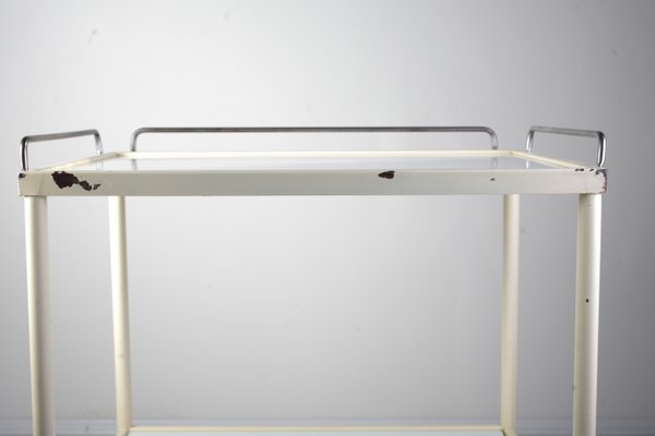 Mid-Century Opaxit Glass Medical Trolley Set of 2, 1960s-IND-911649