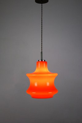 Mid-Century Orange Glass Pendant Lamp, 1970s-HGJ-728151