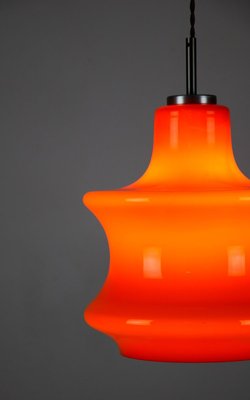 Mid-Century Orange Glass Pendant Lamp, 1970s-HGJ-728151