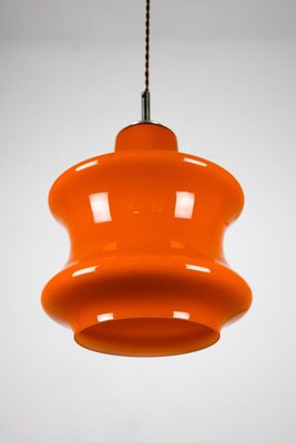 Mid-Century Orange Glass Pendant Lamp, 1970s-HGJ-728151