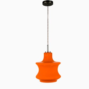 Mid-Century Orange Glass Pendant Lamp, 1970s-HGJ-728151