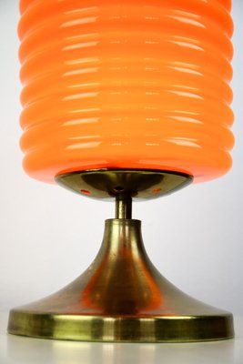 Mid-Century Orange Glass Table Lamp, 1960s-HGJ-728156