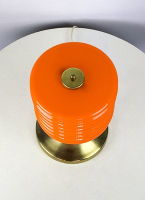 Mid-Century Orange Glass Table Lamp, 1960s-HGJ-728156