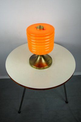 Mid-Century Orange Glass Table Lamp, 1960s-HGJ-728156