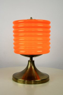 Mid-Century Orange Glass Table Lamp, 1960s-HGJ-728156