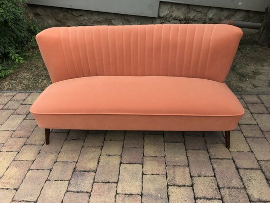 Mid-Century Orange Sofa, 1950-OXJ-974981