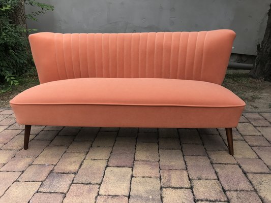 Mid-Century Orange Sofa, 1950-OXJ-974981