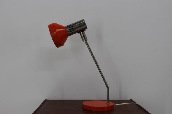 Mid-Century Orange Table Lamp, Germany, 1970s-TZ-678574