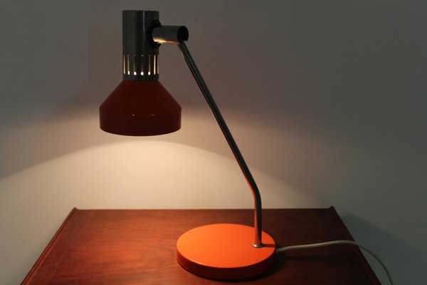 Mid-Century Orange Table Lamp, Germany, 1970s-TZ-678574