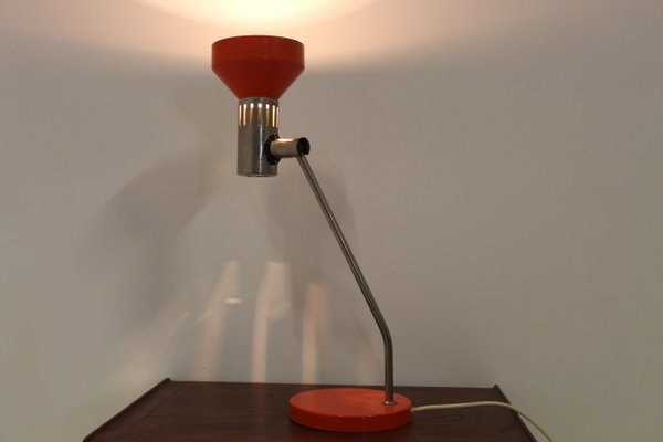 Mid-Century Orange Table Lamp, Germany, 1970s-TZ-678574