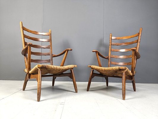 Mid-Century Organic Armchairs by De Ster Gelderland, 1960s, Set of 2-IRH-2035604