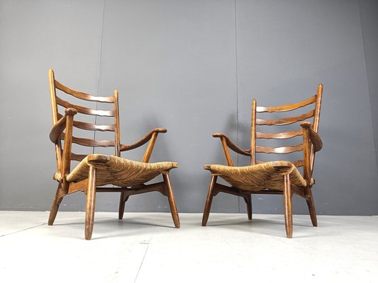 Mid-Century Organic Armchairs by De Ster Gelderland, 1960s, Set of 2-IRH-2035604