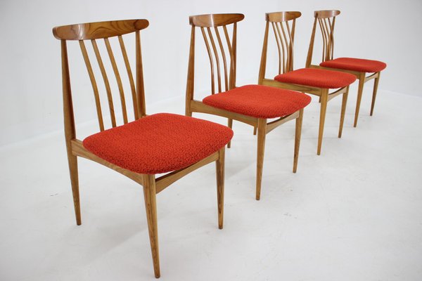 Mid-Century Organic Beech Dining Chairs, 1960s, Set of 4-TZ-970541