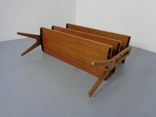 Mid-Century Organic Teak Bookcase by Karl Nothhelfer, 1950s-RDW-1767773