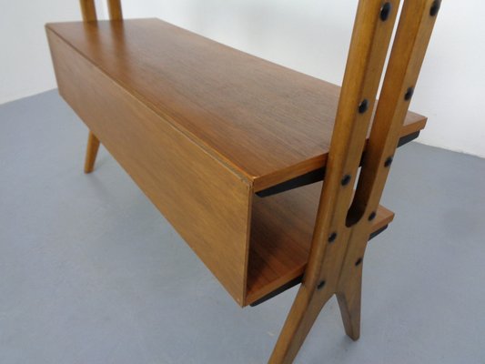 Mid-Century Organic Teak Bookcase by Karl Nothhelfer, 1950s-RDW-1767773