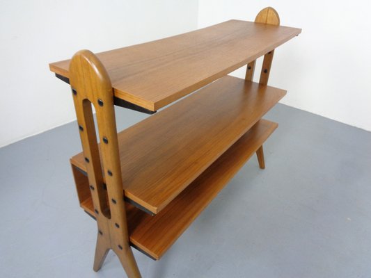 Mid-Century Organic Teak Bookcase by Karl Nothhelfer, 1950s-RDW-1767773