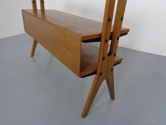 Mid-Century Organic Teak Bookcase by Karl Nothhelfer, 1950s-RDW-1767773