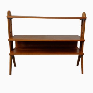 Mid-Century Organic Teak Bookcase by Karl Nothhelfer, 1950s-RDW-1767773