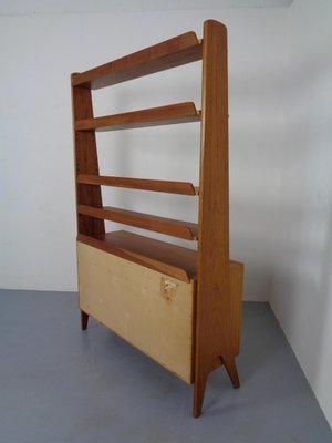 Mid-Century Organic Teak Bookcase by Karl Nothhelfer for Pollmann, 1950s-RDW-900386