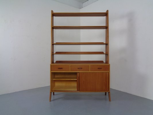 Mid-Century Organic Teak Bookcase by Karl Nothhelfer for Pollmann, 1950s-RDW-900386