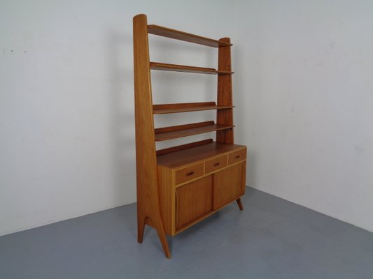 Mid-Century Organic Teak Bookcase by Karl Nothhelfer for Pollmann, 1950s-RDW-900386