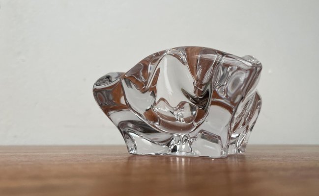 Mid-Century Organically Shaped Glass Ashtray or Bowl from Bayel Cristal of France, 1960s-UAH-1802376