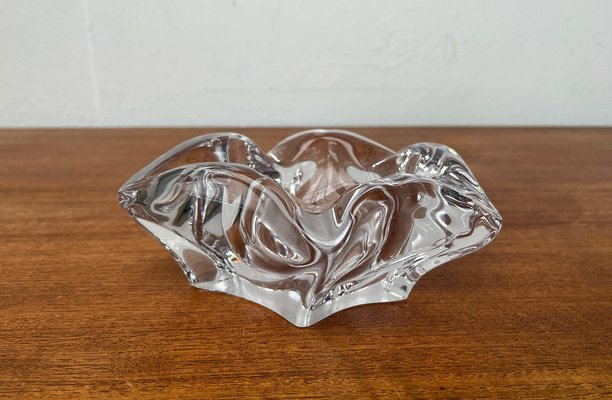 Mid-Century Organically Shaped Glass Ashtray or Bowl from Bayel Cristal of France, 1960s-UAH-1802376