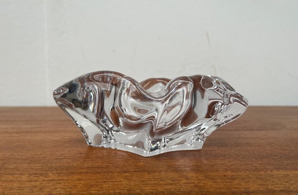 Mid-Century Organically Shaped Glass Ashtray or Bowl from Bayel Cristal of France, 1960s-UAH-1802376