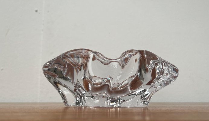 Mid-Century Organically Shaped Glass Ashtray or Bowl from Bayel Cristal of France, 1960s-UAH-1802376