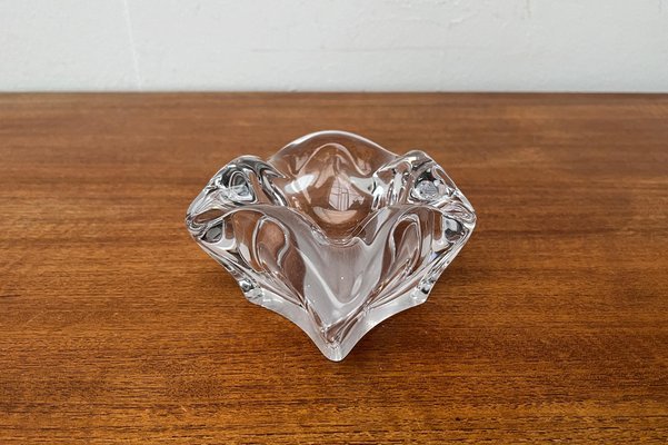 Mid-Century Organically Shaped Glass Ashtray or Bowl from Bayel Cristal of France, 1960s-UAH-1802376