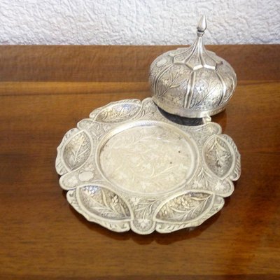 Mid-Century Oriental SIlver Plate-YGE-590313